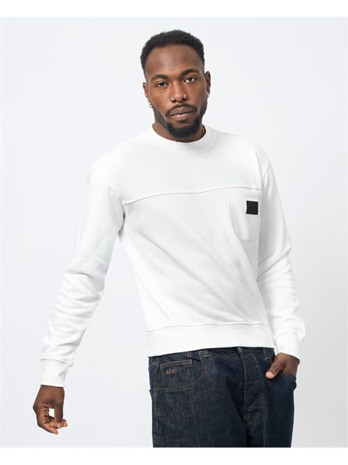 Gazzarrini men's sweatshirt with chest pocket GAZZARRINI | FE107GOFF WHITE